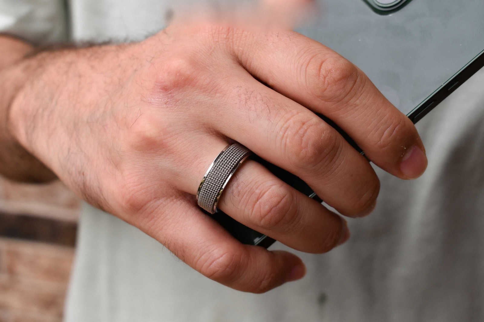 Personalised Fidget Ring, Stainless Steel Spinner Rings, Silver Men Rings, Black Band Rings, Fidget Ring For Women, Couple Rings, Spinner
