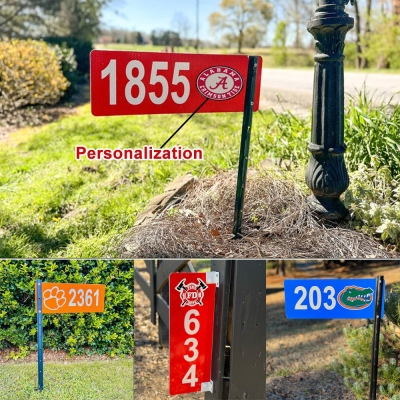 🔥🔥🔥Fan gifts, personalized address marker team reflective house number signs, fan gifts, double-sided signs, can be found quickly even at night! 🌟