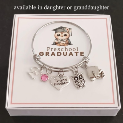 💖Buy 2 Free Shipping💖Preschool Graduation Bracelet, Preschool Graduation Gift for Her, Preschool Gift for Granddaughter/Daughter,  Preschool Jewelry