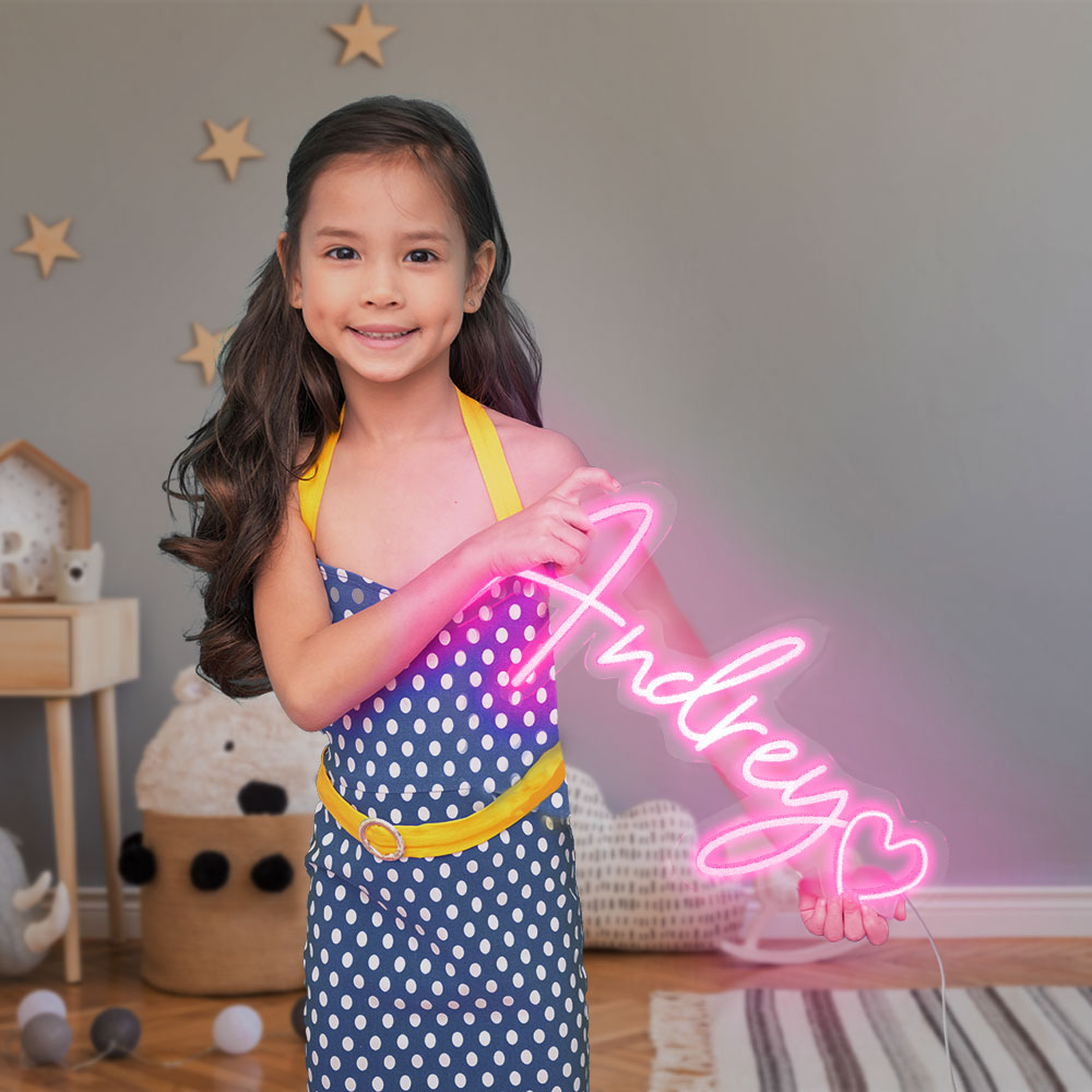 Custom Children Neon Sign For Cute Name Plate Wall Decor
