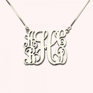 Personalized Family Monogram Necklace for Mom