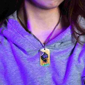 Customizable NFT Necklace: Make Your NFTs Shine with High-quality Print on Stainless Steel Necklace