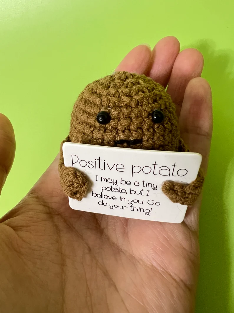 Positive Lovely Crochet Potato Decor | Tiny Crochet Decoration With ...