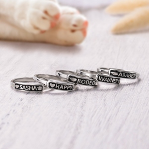 Personalized Name Stackable Ring