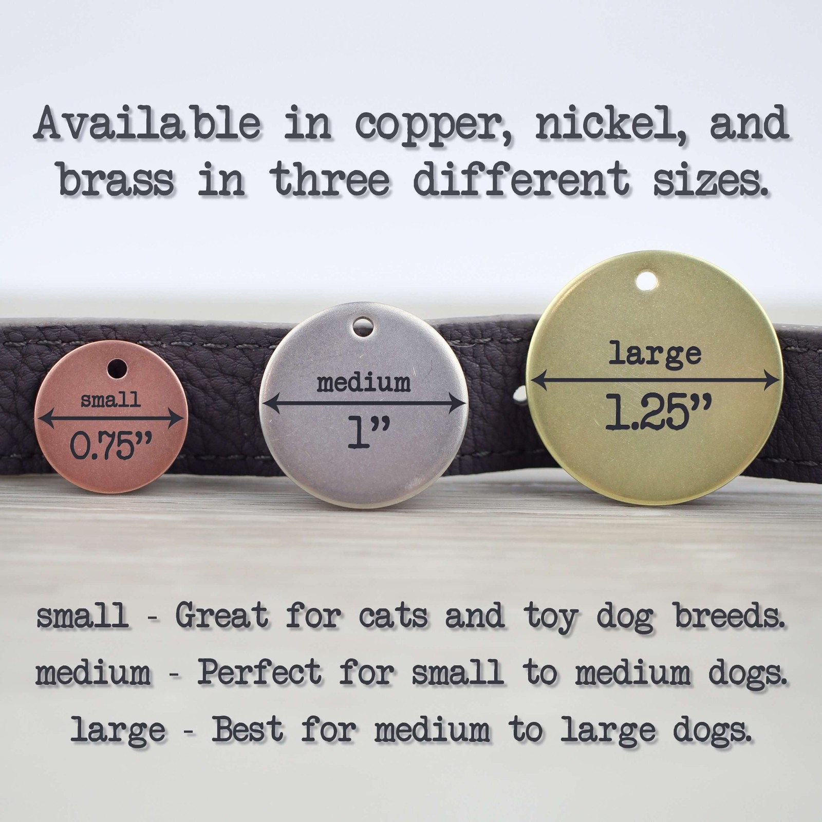 Personalized Pet Tag - Vegvisir / Viking Compass and Runes - Custom Dog Cat Identification Tags - Round