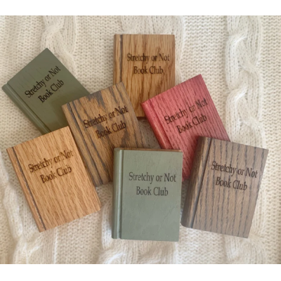 Personalized Name Wooden Book Coasters, Handmade Book Coasters, Bookish Decor, Bookish Gift, Gifts for Book Lovers