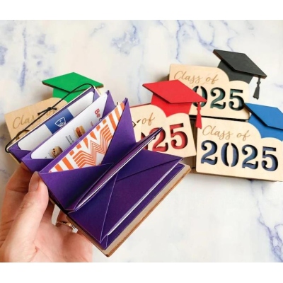 2025 Gift Card Holder For Graduate, Custom College Gift Card Book, Graduation Gift Card Book, Gift For High School, College Graduation