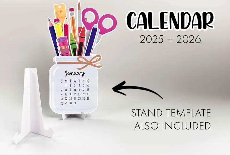 Mini desk calendars are perfect for decorating your desk and letting you know the month at a glance.