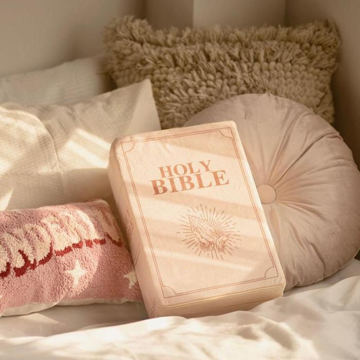 Plushie Bible Pillow – Christian Gift for Comfort and Prayer