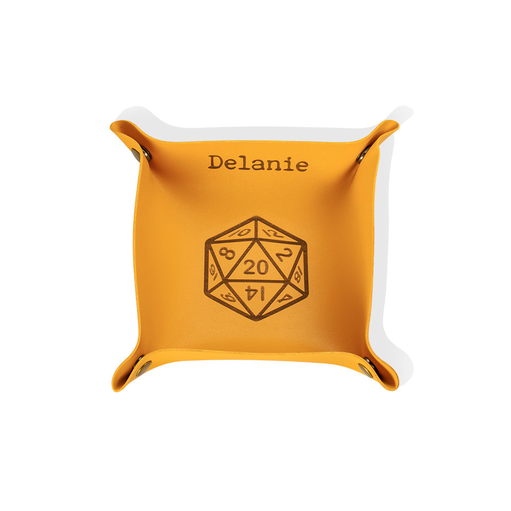 Custom Leather Dice TrayDoldols