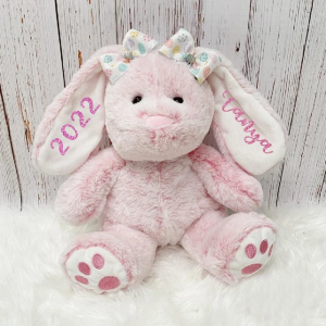 Personalized Easter Bunny Stuffed Animal, Personalized Easter Gifts