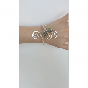 Dragonfly Cuff Bracelet;Elven Bangle;Bracelet Wrap