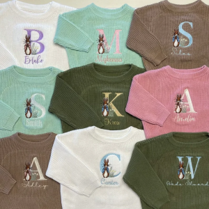 Baby Toddler Personalized Easter Sweater, Girls Easter Outfit, Boys Easter Shirt, Girls Easter Shirt, Boys Easter Outfit