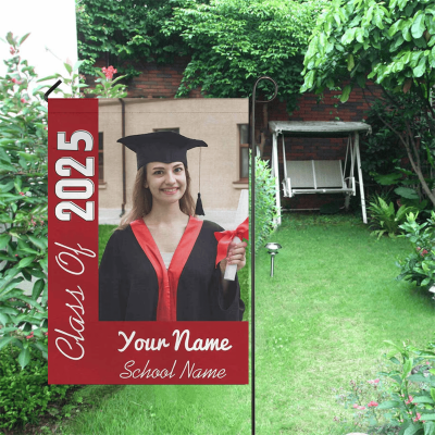🎓Personalized Graduation Flag - Custom Class of 2025 Grad Garden Flag,Graduation Season Gift