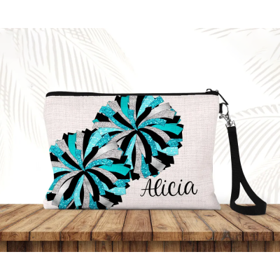 📢50% OFF❗❗Personalized Cheerleading Cosmetic Bags - Custom Cosmetic Travel Bags, Cheerleading Gifts, Gifts for Cheerleaders and Coaches