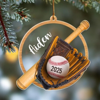⚾Free Personalization⚾ Personalized Baseball Ornament, Custom Baseball Player Ornament, Baseball Keepsake, Baseball Team, Baseball Lovers Gift, Sport Team Ornament