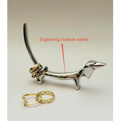 Personalized Dachshund Dog Ring Holder